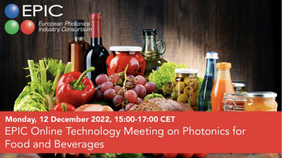 Anthony Boulanger au meeting Photonics for Food and Beverages