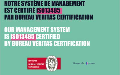 Le système de management de GreenTropism certifié ISO13485:2016 !